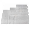 70x140 cm / 30 toalhas brancas hotelaria 100% algodão fio convencional duplo torcido