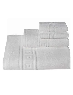 30x50 cm / 48 toalhas brancas para hotelaria 100% algodão fio duplo torcido convencional