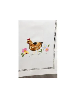 50x180 cm - Caminho de mesa linho - Bordados da Lixa