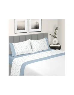 200x200 cm - Jogo de lençóis 100% algodão COR VERDE - Casa&Algodão