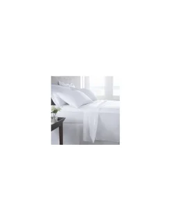 260x290 cm - Jogo de lençóis 100% algodão percal branco 200 fios