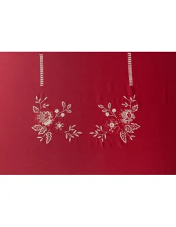 180x295 cm - Toalha de mesa 100% linho bordada a mão - Creative 2024 Cerize