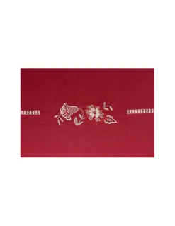 180x295 cm - Toalha de mesa 100% linho bordada a mão - Creative 2024 Cerize