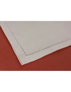 180x350 cm - Toalha de mesa 100% linho bordada a mão + 12 guardanapos 50x50 cm