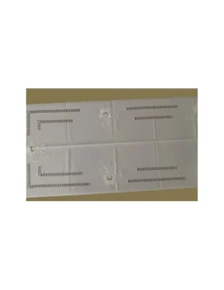 175x300 cm - Toalha de mesa de linho bordada a mão - Bordados matiz e richelieu - bordados da lixa