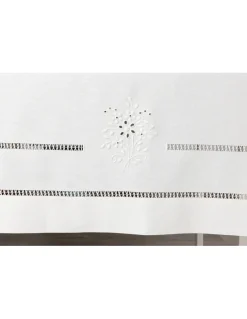 180x350 cm - Toalha de mesa de linho bordada a mão - bordados da lixa Creative Rosemary 2021