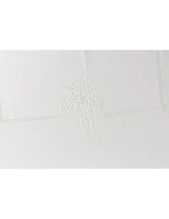 180x350 cm - Toalha de mesa de linho bordada a mão - bordados da lixa Creative Rosemary 2021