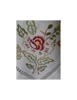 175x275 cm Toalha de mesa de linho bordada a mão - bordados da lixa - Toalha Creative Floral II