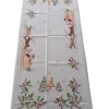 175x275 cm Toalha de mesa de linho bordada a mão -  bordados da lixa - Creative Navidad / Natal