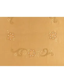 175x350 Toalha de mesa 100% linho bordada a mão + 12 guardanapos 50x50 cm