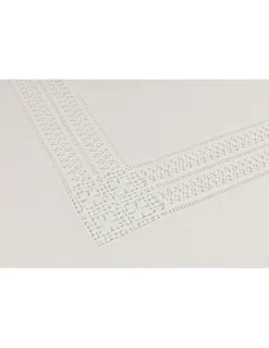 180x280 Toalha de mesa de linho bordada a mão