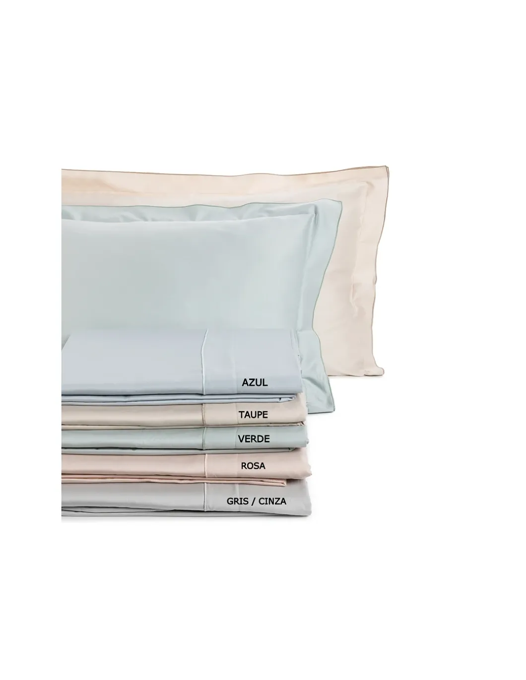 140x200+30cm - Jogo de lençóis 100% algodón cetim 300 fios